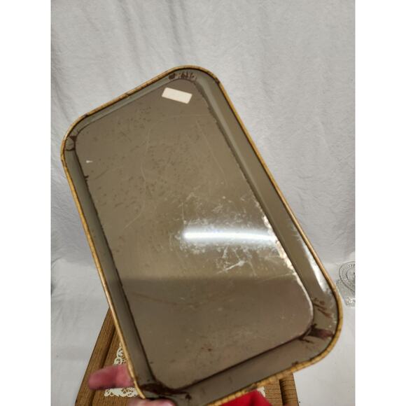 Vintage MCM Metal TV/Lap Trays , Set Of 4 Flower Power RETRO - Picture 3 of 13